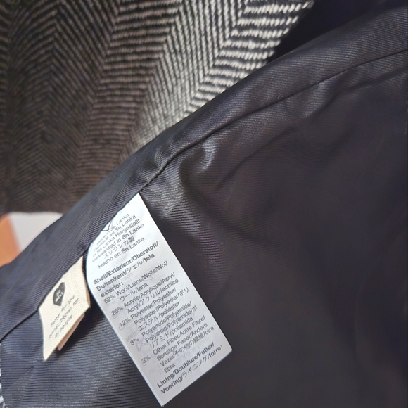 Madewell Woodhull Herringbone Coat M NWT - Picture 9 of 9